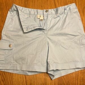 EUC Sz 12 light blue cargo shorts